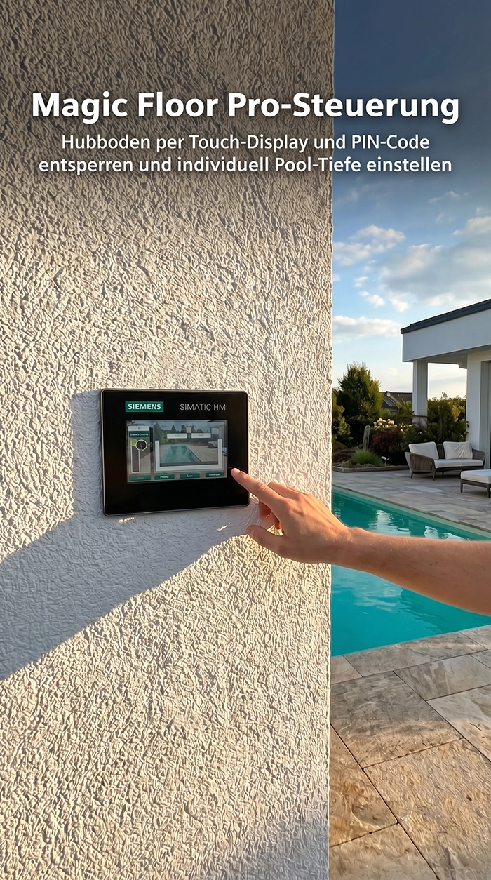 Magic Floor Pro-Steuerung Touch-Display